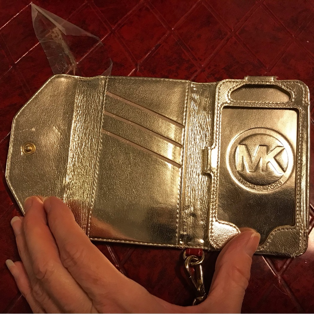 Michael Kors Glossy Red Card/ID holder - Picture 2 of 5